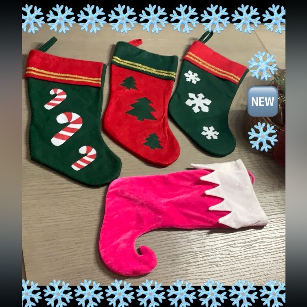 Clearance Christmas Stocking Set 4pcs 🎄🆕🎄2 for $14